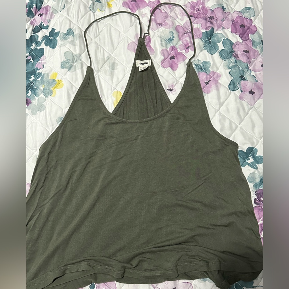 Garage Olive Green Camisole Top